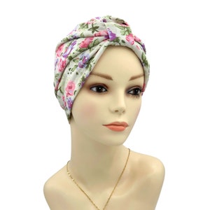 Cute Chemo Alopecia Hairloss Cap, Silk Lining Bald Head Hat, Cap Cancer Hat, Soft Slip-on Cap, Pre Tied Chemo Head Scarf, Hair loss Cover Beige