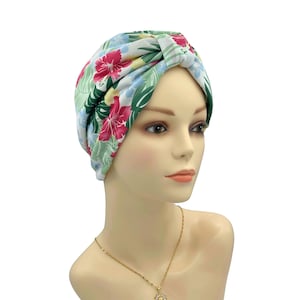 Cute Chemo Alopecia Hairloss Cap, Silk Lining Bald Head Hat, Cap Cancer Hat, Soft Slip-on Cap, Pre Tied Chemo Head Scarf, Hair loss Cover Green