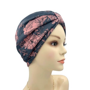 Cute Chemo Alopecia Hairloss Cap, Silk Lining Bald Head Hat, Cap Cancer Hat, Soft Slip-on Cap, Pre Tied Chemo Head Scarf, Hair loss Cover Grey