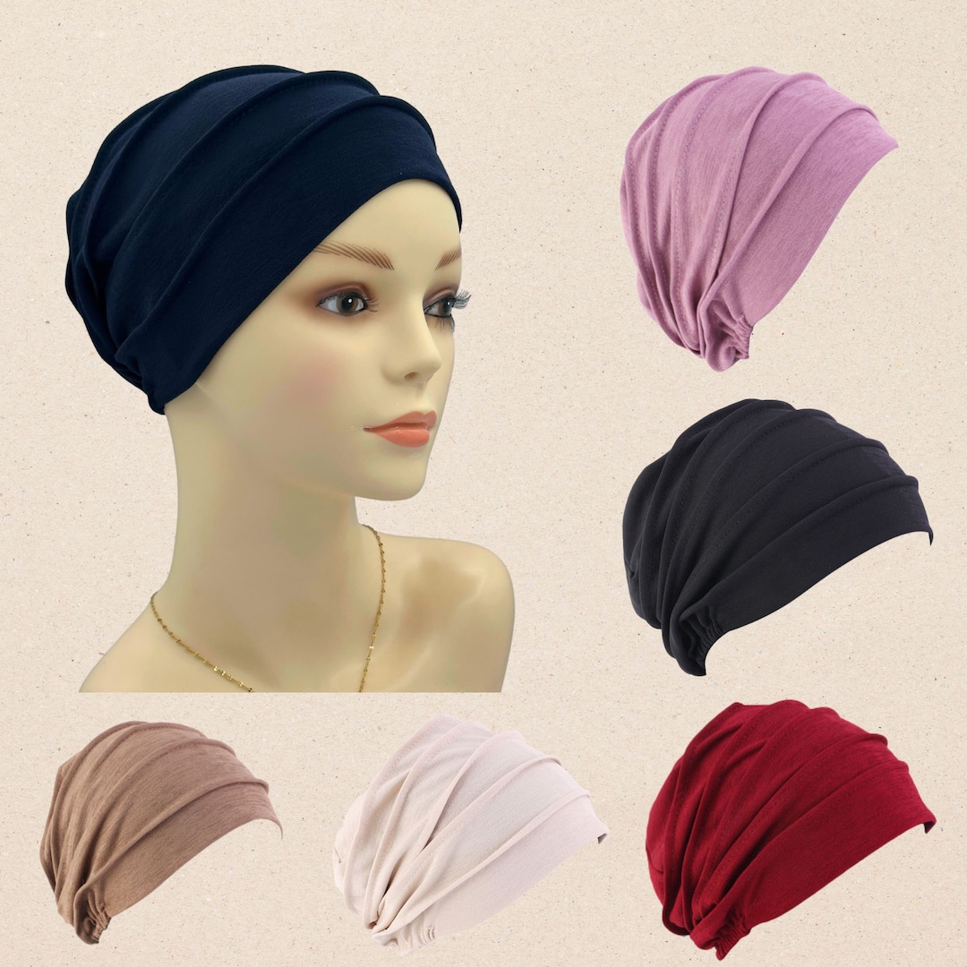 Cotton Chemo Headwear Cancer Head Covering With Pleats Chemo Cap Hat   Il 1080xN.5442914349 Q4bm 