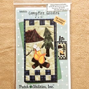 Campfire Goodies Pattern, quilted wall hanging made by Patch Abilities, Inc.