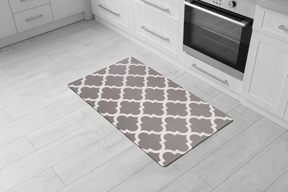 Moroccan Anti Fatigue Mat Gray Runner Mats for Kitchen Decor Door Mats  Waterproof Comfortable Easy Clean Doormat Entryway Mat 