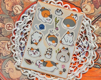 FFXIV Fat Cat Sticker Sheet