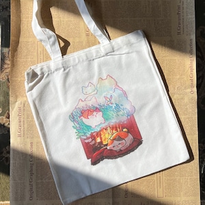 FFXIV Fat Cat Canvas Tote