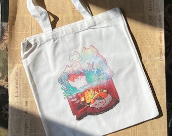 FFXIV Fat Cat Canvas Tote