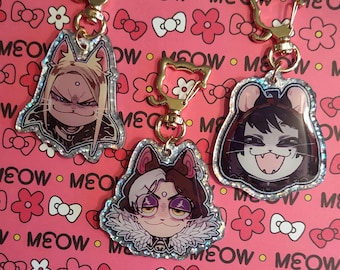 FFXIV Meow Meow Villains (Keychains and Stickers)