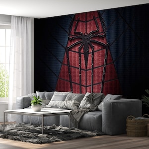 Spiderman Logo Wall Mural Peel & Stick Wallpaper Self Adhesive