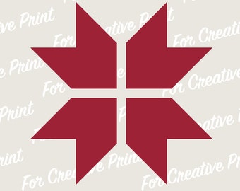 Latvian Auseklis Folk Sign, Vector Cut Files (Digital Download)