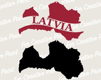 Latvia map, Latvija, Download Vector, Cricut File, Latvia Png EPS SVG, Sublimation Designs Downloads, Cricut, Map of Latvia, Country map