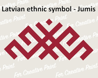 Latvian folk sign Jumis, Latvija, Cricut File, Latvia Png EPS SVG, Sublimation Designs Downloads, Cricut, Jumis, Latvian ethnic, Latvia
