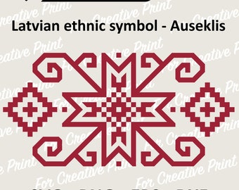 Nordic Pattern, Latvian folk sign Auseklis SVG, Auseklis PNG, Cricut File, Ethnic pattern, Png EPS, Downloads, Auseklitis, Cricut, Latvia