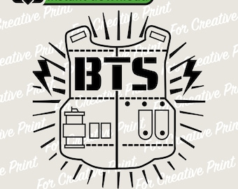Bts Weste, BTS Logo Svg Png Eps Dxf, Cricut-Datei, Png SVG EPS, Downloads, Cricut, Kpop Stern svg png, Silhouette, Army, Bts, K-Pop, celebrity