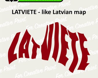Latvian Map SVG – Latvia Vector, Cricut File (Digital Download)