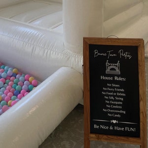 Wedding Bounce House Rules Vinyl Set Download