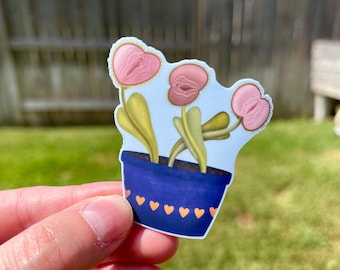 Venus Fly Trap Vulva Plant  - Sticker/Magnet  | Matte Laminated Waterproof Sticker or Magnet