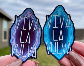 Viva La Vulva - Illustrated Vulva Sticker/Magnet  | Matte Laminated Waterproof Sticker or Magnet