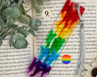 Hand Made Rectangular Resin Bookmark - (Designs 9-13, Pride Collection)