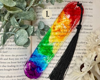 Hand Made Oval Resin Bookmark