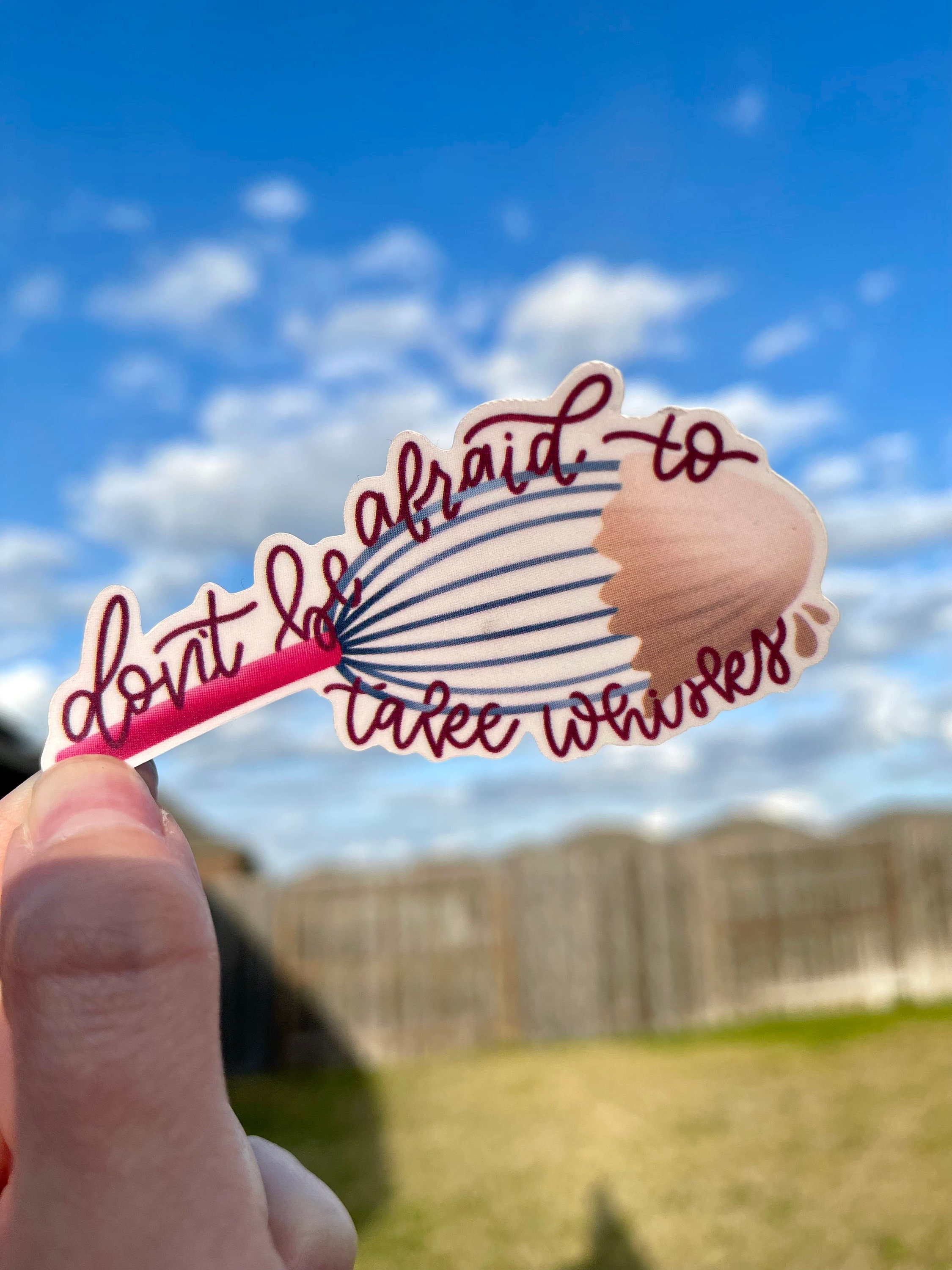 Hand Whisk Sticker Take Whisks Sticker/magnet | Matte Laminated Waterproof Pun Sticker or ...