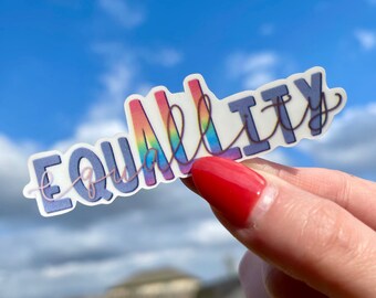equALLity Sticker/Magnet  | Matte Laminated Waterproof Pride Sticker or Magnet