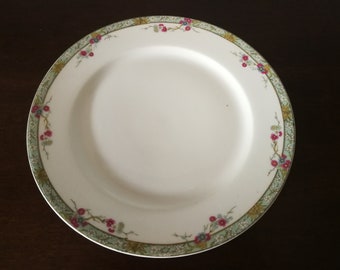 フランス製ヴィンテージリモージュ陶磁器プレート - 8 3/4インチ