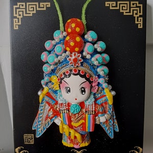 Exquisite Chinese Peking Operon Figurine For Display, Dressed As Daomadan