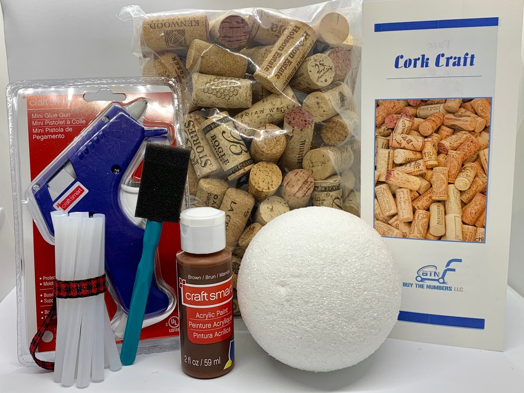 7 Piece Cork Craft Bundle Kit Including 125 Premium Recycled Natural