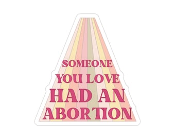 Pro Choice-klistermärke: Retrofeministisk design, väderbeständig vinyl