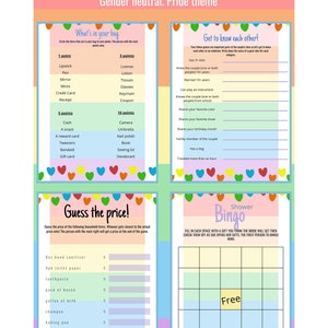 LGBT BRIDAL SHOWER Games Bundle, Lesbian Wedding Shower Game, Instant ...