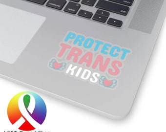 Protect Trans Kids Sticker: LGBTQ Pride Ally Vinyl Decal
