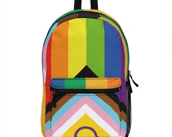 LGBT Progress Pride backpack, BLM Inclusive Pride, Trans intersex flag, Pride month, Gay pride, Philadelphia pride flag bag - Queer shop