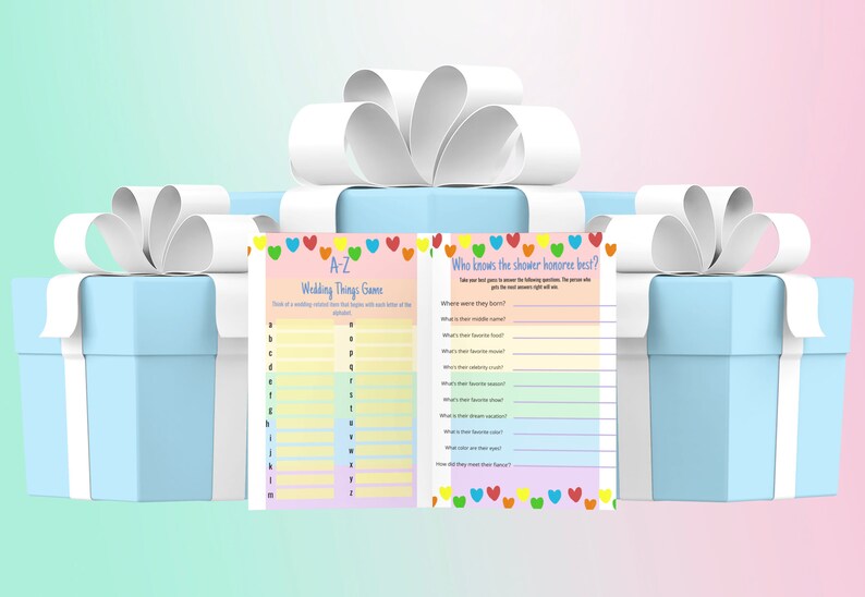 LGBT BRIDAL SHOWER Games Bundle Lesbian Wedding Shower Game - Etsy