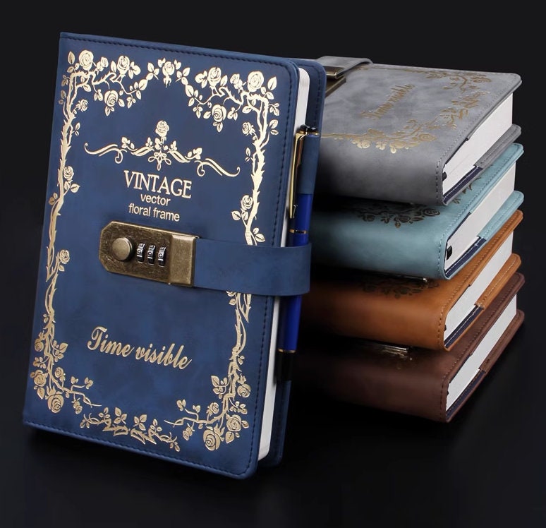 Journal Intime Avec Serrure Cœur Doré – 360 Pages – B6 – Avec Stylo Et Marque-page – Cadeau 8-14 Ans