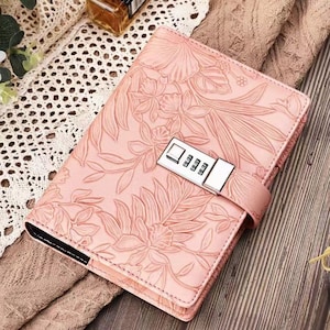 Diary with Lock for Women, 3D Embossed Journal with Lock,Password Locking Personal Planner, Personalize Gift for Women Girls Teens