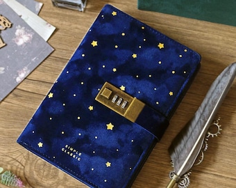 Lock Journal Secret Refillable Diary,Corduroy-covered Locking Journal for Adults,Women Writing Personal Locked Diary Notebook,Personalized