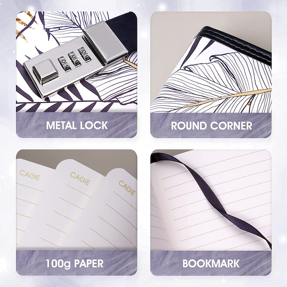 Price History Of Waterproof Diary With Lock For Girls Refillable Locking Diary With Pen A5 Cute Marble Notebook With Combination Lock, 192 Pages Locked Journals For Wo From Amazon 63_68836564