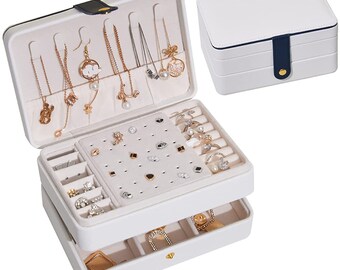 Boîte à Bijoux Pour Femme, Coffret à Bijoux Verrouillable De Voyage 3