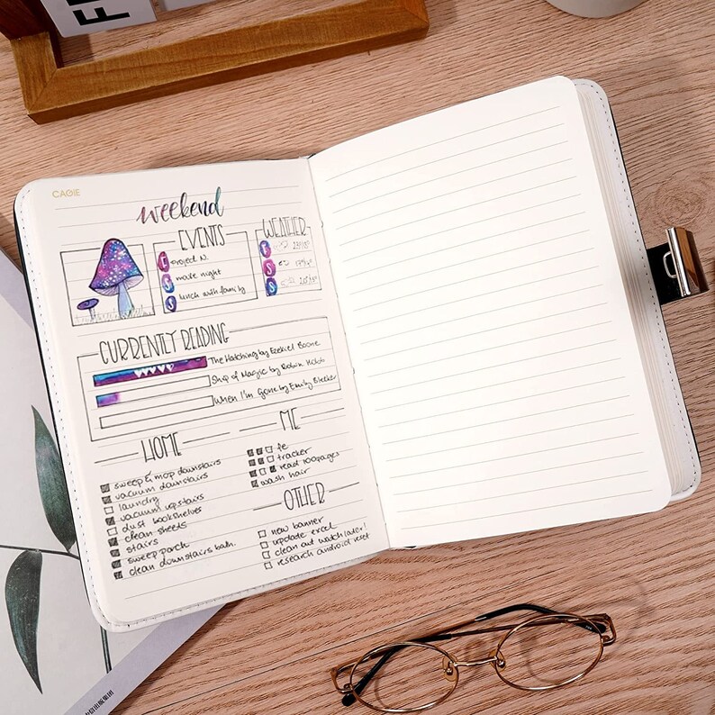 Journal With Lock Hardcover Printed Leaves Waterproof Leather Cover ...