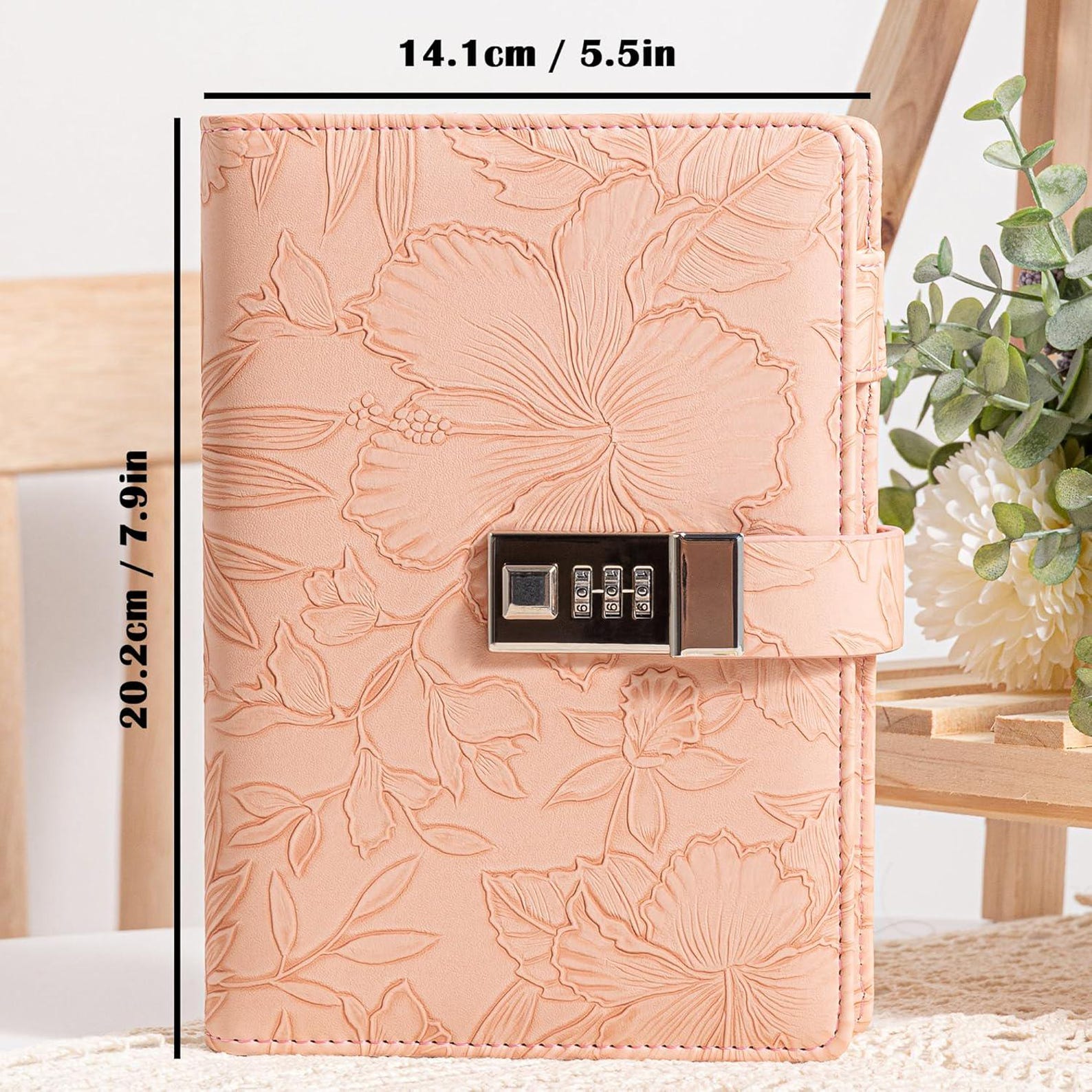 Diary With Lock for Women, 3D Embossed Journal With Lock,password ...