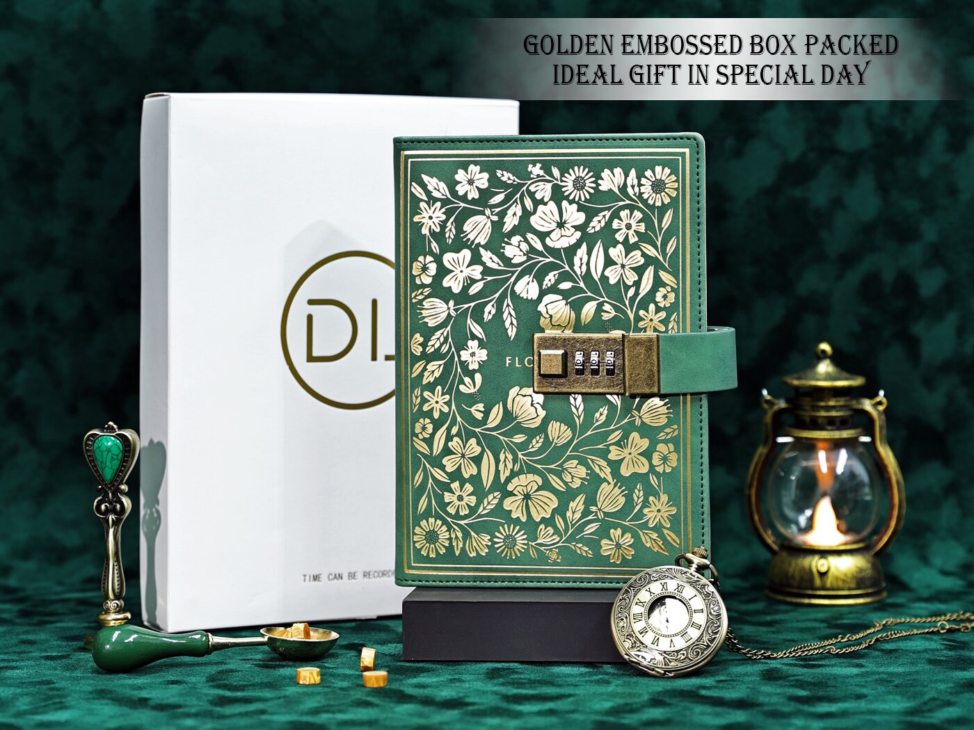 Journal Intime Avec Cadenas à Code - Format A5 (19x13 Cm), Couverture Similicuir - Agenda Confidentiel Pour Ados Et Adultes - 8