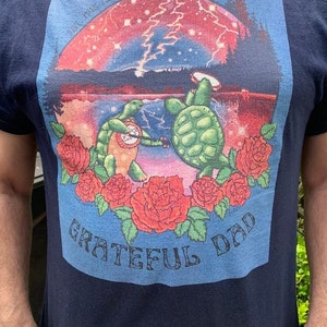 Grateful Dad/Gift for Dad/Personalized Date/Childs Birthday/Men&#39;s Tee Shirt