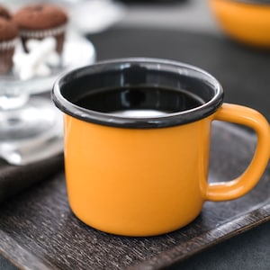 Enamel Mug | Handmade Enamel Mug for Camping and Kitchen | Camping Mug | Travel Mug | Outdoor Mug | Metal Mug | Mug Gift | Unique Gift Idea
