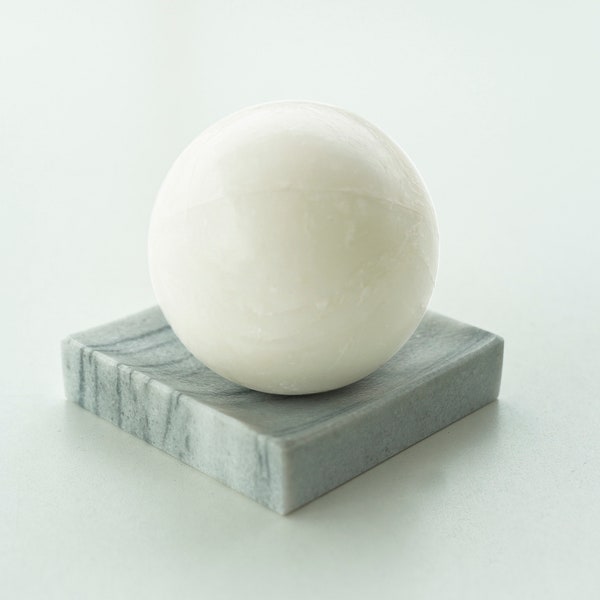 Marble Soap Dish, Handmade Soap Bar, Marmara White Marble Soap Dish, Handmade Patinated Marble Soap Dish, Sphere Soap Bar, Marble Tray