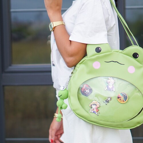 Frog Ita Bag Cute Kawaii Backpack Handpainted Frog Etsy Ireland