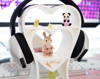 Coquette Heart Headphone Stand | Display Shelf for Sonny Angels