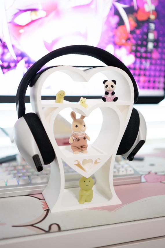 Coquette Heart Headphone Stand | Display Shelf for Sonny Angels