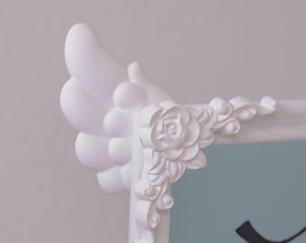 Kawaii Angel Wings Monitor Decor | Coquette PC Screen Attachments | Cute Gamer Desk Accessories | Magical Girl Setup Prop