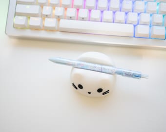 Cat Pen Holder, Desk Organizer, Artist Gift