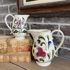 Portmeirion Welsh Dresser pitcher by designer Angharad Manna, set of 2