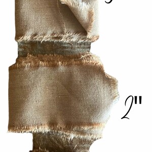 Homespun Fabric Strips, Frayed Cotton Ribbon ,Dunroven House image 2